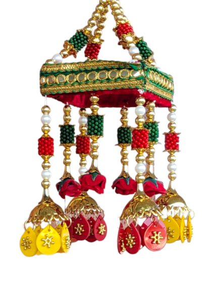 Diwali Decoration - Pearl chandelier colorful