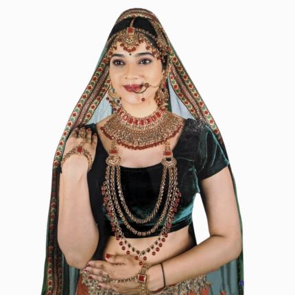 Image of a Bride on a Indian Wedding Jewelry and accessories