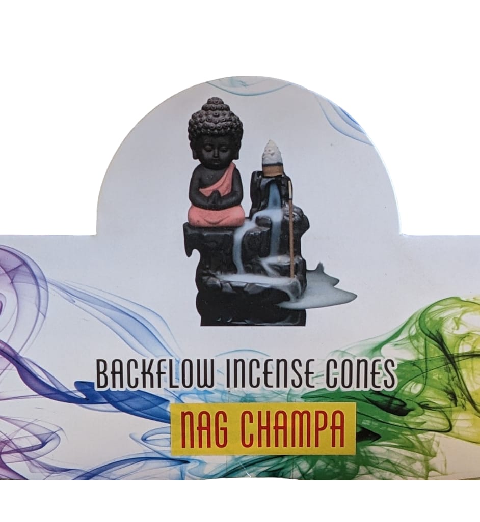 Goloka Backflow Incense Cones Box - Nagchampa