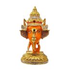 Car dashboard idol of Ganesh - Face of Ganesha - Orange