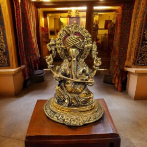 Ganesha Statue with account books - Gift for business - Ganesh Murti