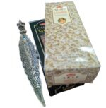 SP Ganesha Leaf Incense Holder-12 inch & 2 box Hem incense sticks