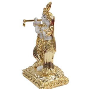 Gold plated Radha Krishna idol