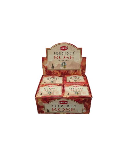 Image of wholesale box on Rose Incense Cones from Hem Incense