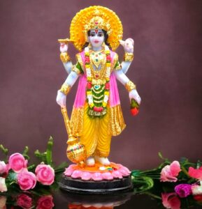 Lord SatyaNarayan Idol - 7-Inch Polystone Statue