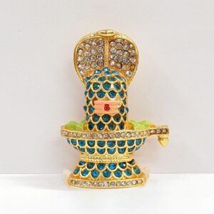 Image of Car dashboard Idol of Sheshnaag on shivling