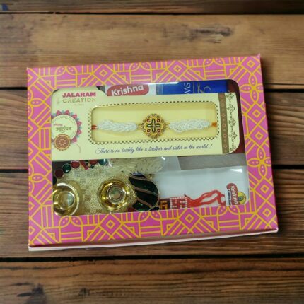 Pearl band Rakhi Lindt Chocolate Hamper -1