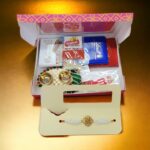 Pearl band Rakhi Lindt Chocolate Hamper -1