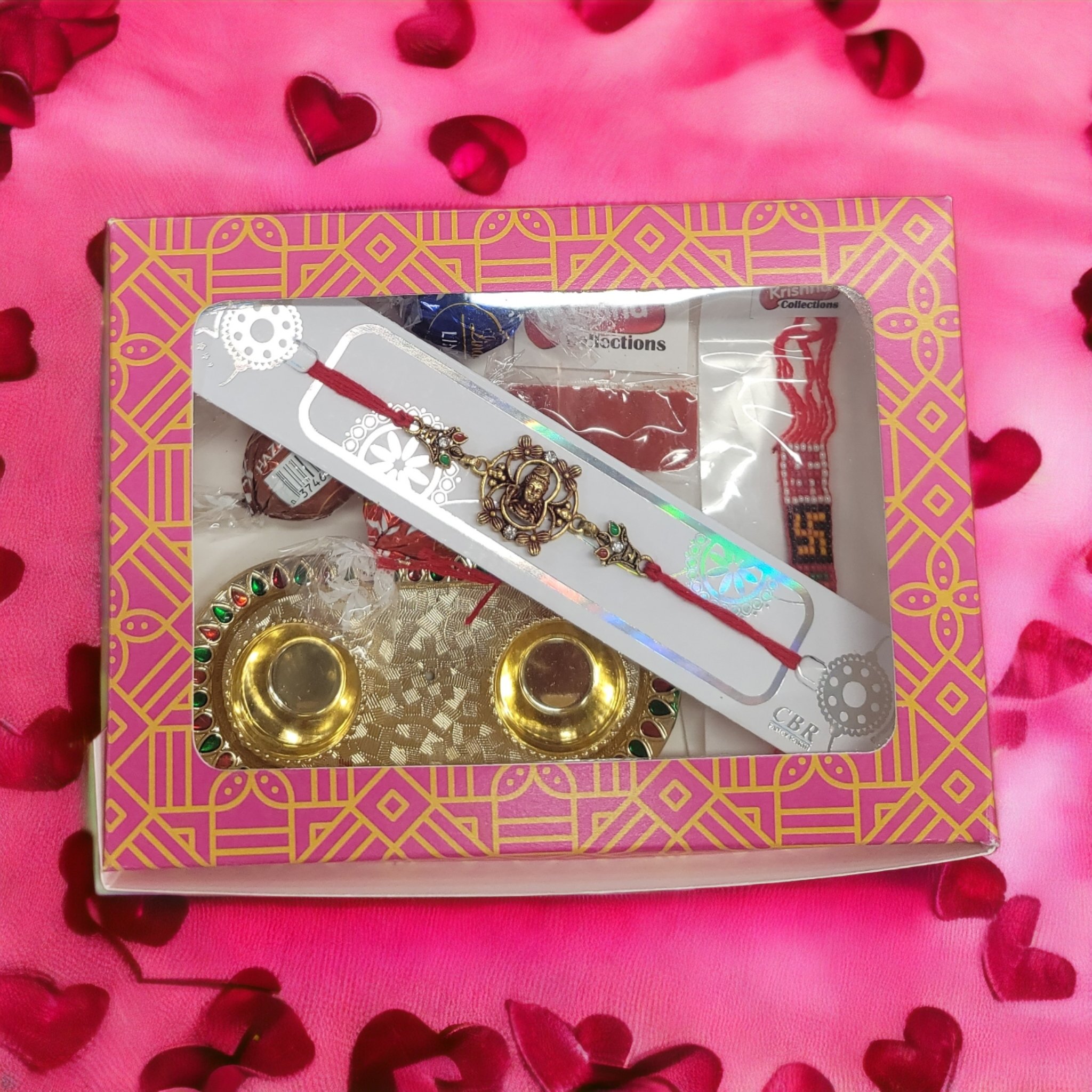 Shiva Rakhi with Lindor Chocolate hamper