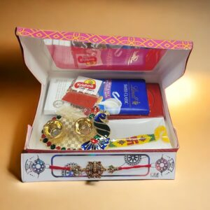 Shiva Rakhi with Lindt Chocolate hamper | Custom Rakhi hampers