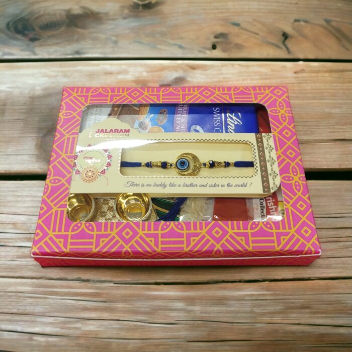 Evil eye Chocolate Rakhi hamper in Canada and the USA.