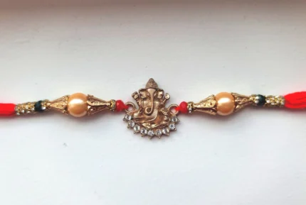 ganesha pearl rakhi