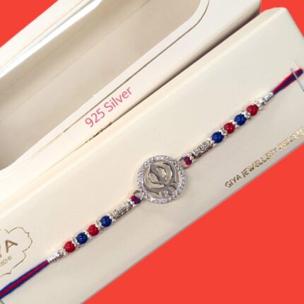 Pure silver Khanda Sikh special Rakhi in Canada and the US