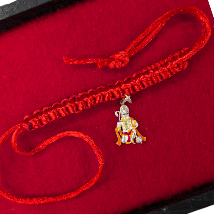 Pure silver Krishna with bansuri Rakhi in Canada and the US