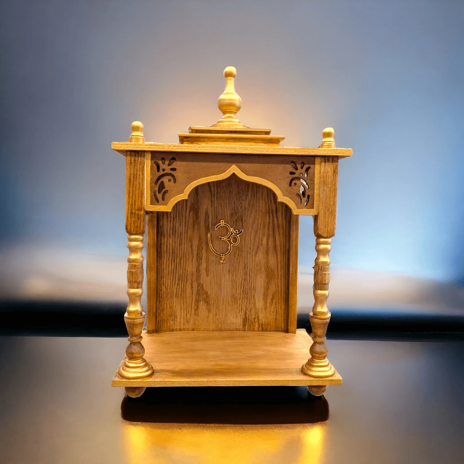 Wooden home Temple -25 inch | Mandir for Home