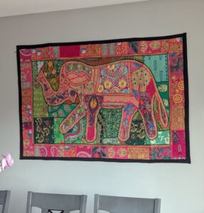 Hand made Patch work tapestry from India, for sale in Canada and the US.