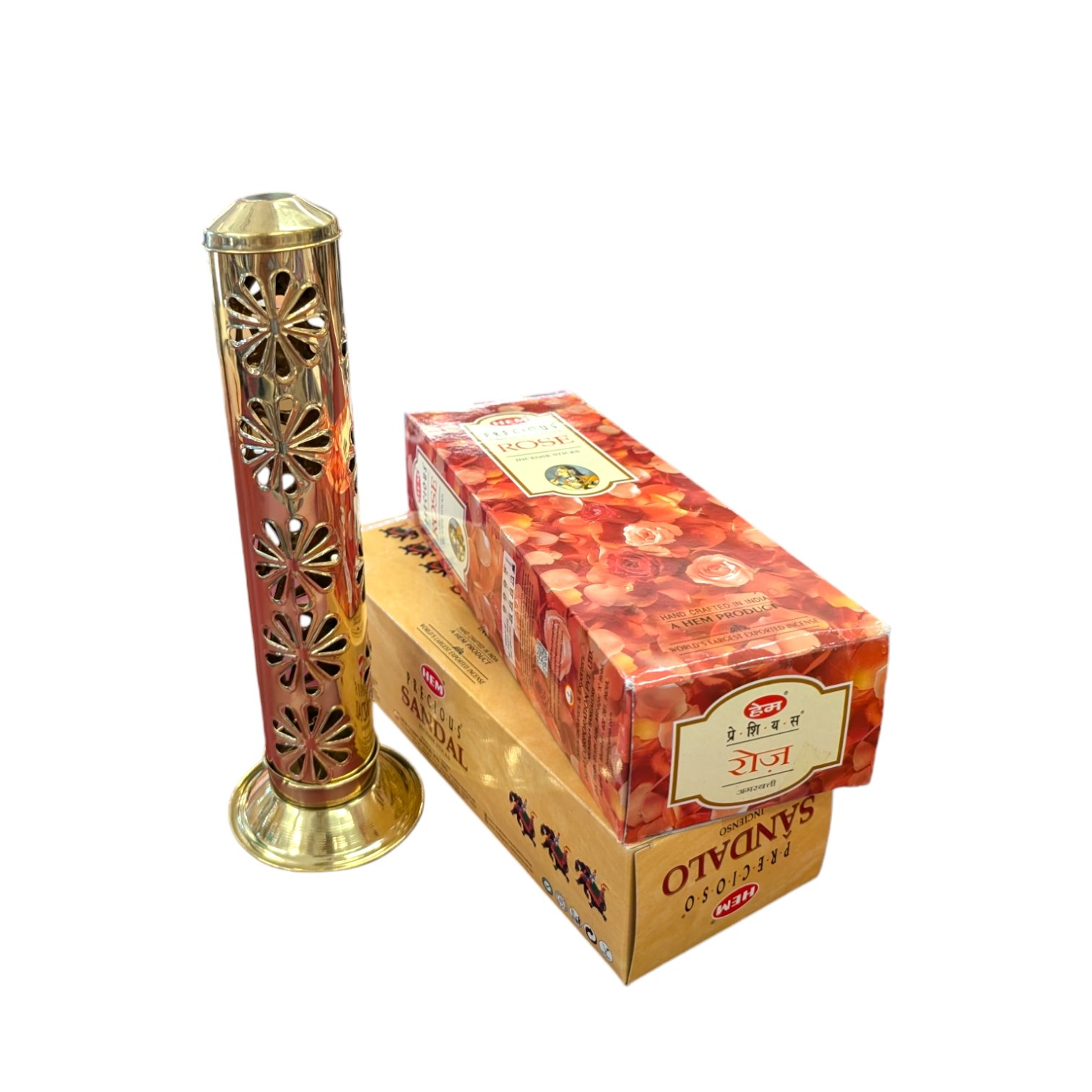 Tower Incense Stick Holder with 2 Hem Incense Boxes