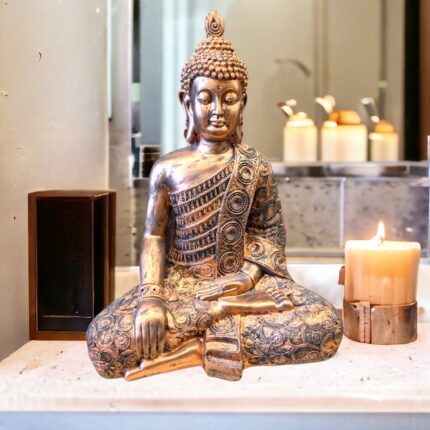 Image of a Large Buddha Idol placed in a living room