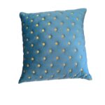 Image of Velvet cushion cover - Turquoise Colored