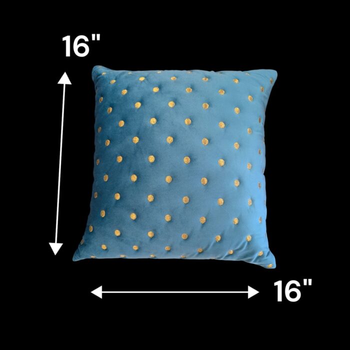 Velvet cushion cover - Turquoise