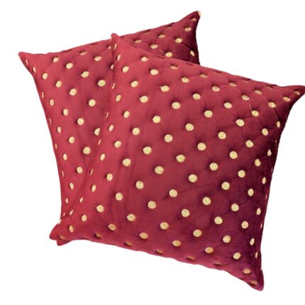 Velvet cushion cover - Red Colored