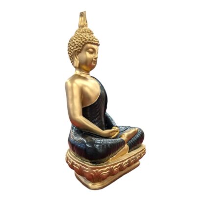 Meditating Buddha - Black Gold