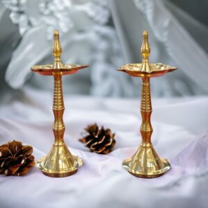 Pair of Brass Kerala Lamp in Canada and the USA