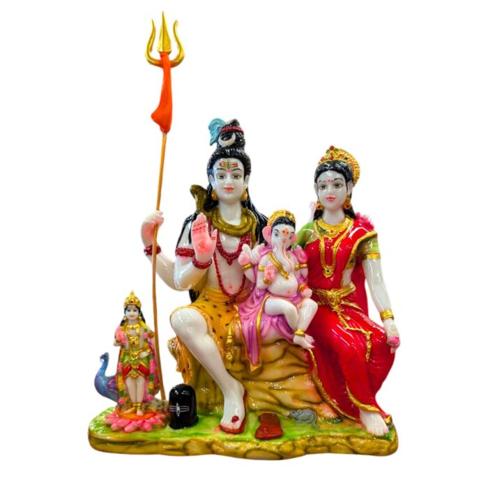 Large Shiv Parivar Statue - 20 Inches - Image 4