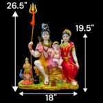 Large Shiv Parivar Statue - 20 Inches - Image 2