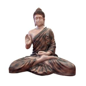 Large Meditating Buddha Statue-14 inch | Brown