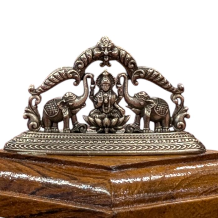 Pure Silver Gaja Lakshmi Idol for sale in Canada and the US