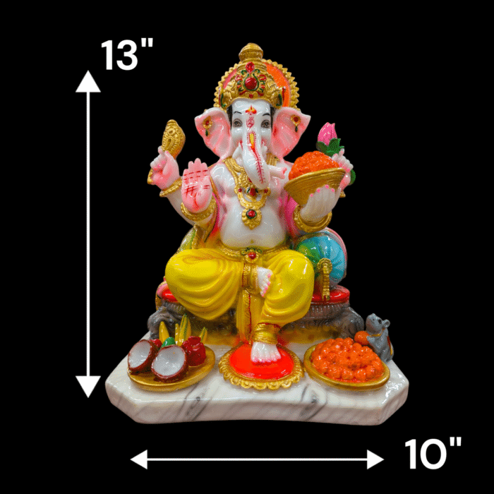 Large Ganesha Idol-13 Inches - Image 2
