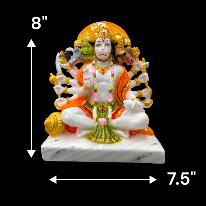 Panchmukhi God Hanuman-8inch - Image 2