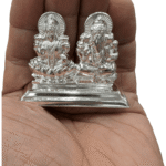 925 Sterling silver Lakshmi and Ganesha Idol-1.8inch - Image 3