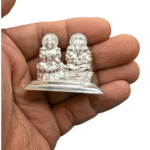 925 sterling silver Lakshmi Ganesh idol -1.4inch - Image 2
