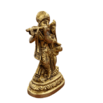 Brass Radha Krishna - Small - Image 3