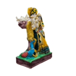 Radha Krishna playing flute-Green Dress - Image 4