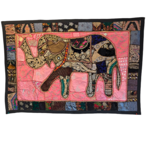 Hand made Patch work tapestry from India, for sale in Canada and the US.