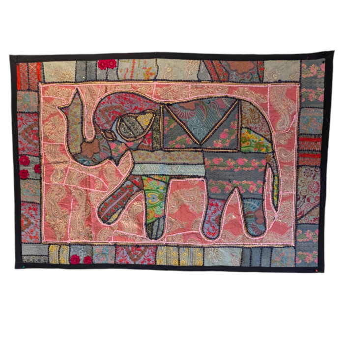 Hand made Patch work tapestry from India, for sale in Canada and the US.