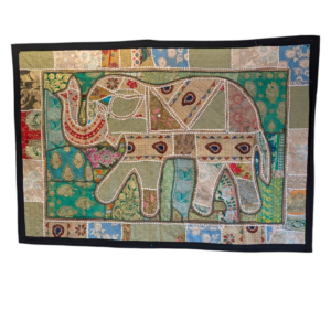 Hand made Patch work tapestry from India, for sale in Canada and the US.