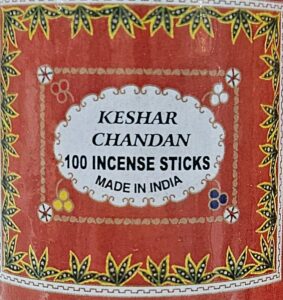 Hand-Rolled Kesar Chandan Incense Sticks | Set of 4 Boxes (400 Sticks)