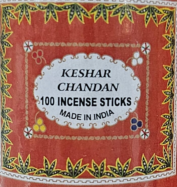 Hand-Rolled Kesar Chandan Incense Sticks | Set of 4 Boxes (400 Sticks)