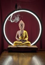 Image of Buddha Backflow Incense Holder - Smoke Fountain. Fog Fountain for your meditation room