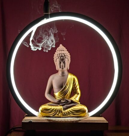 Image of Buddha Backflow Incense Holder - Smoke Fountain. Fog Fountain for your meditation room