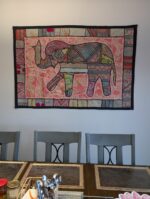 Hand made Patch work tapestry from India, for sale in Canada and the US.