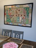 Hand made Patch work tapestry from India, for sale in Canada and the US.