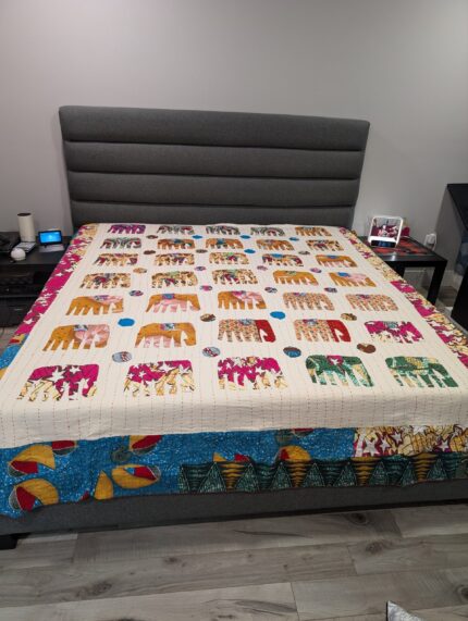 Kantha Patchwork Quilted bedsheets in Canada and the USA