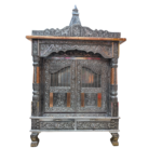 Oxidized wooden Home Temple - 40 Inch