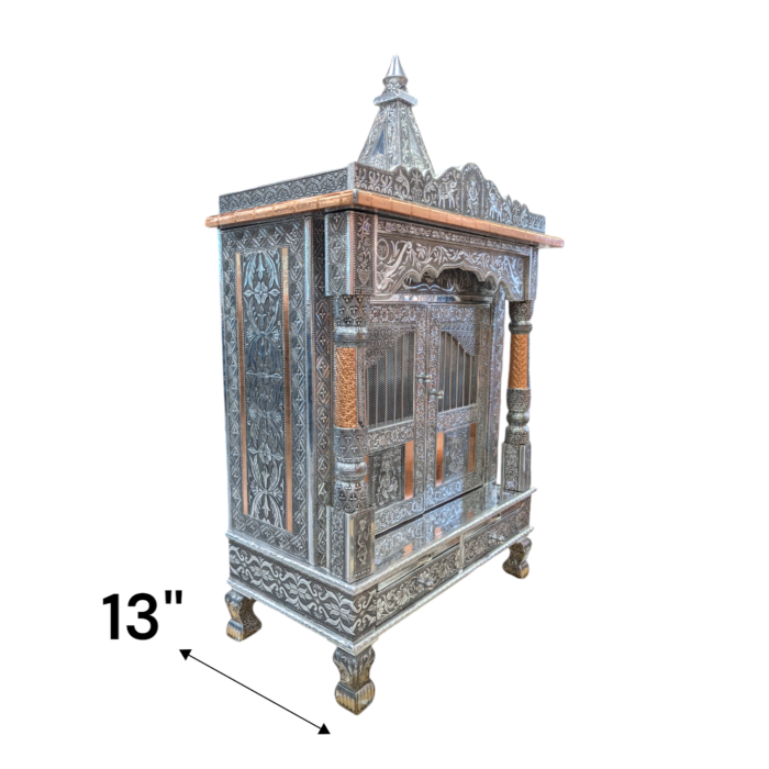 Oxidized wooden Home Temple - 40 Inch