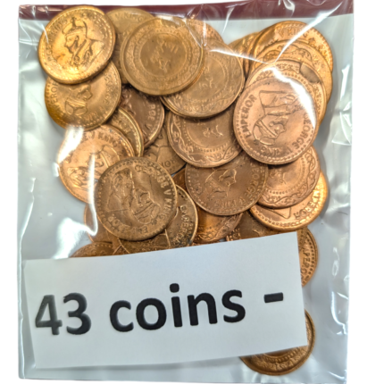 Image of 43 Copper coins for Puja purposes , available in Canada and the USA